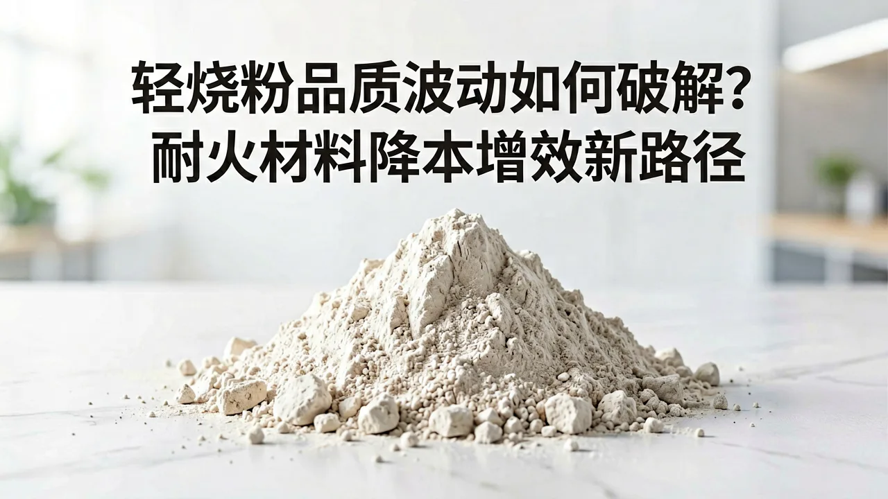 轻烧粉品质波动如何破解?耐火材料降本增效新路径